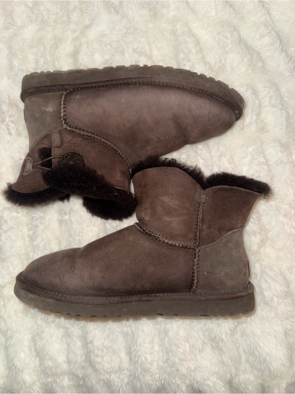 UGG Black Shearling Lined Boot